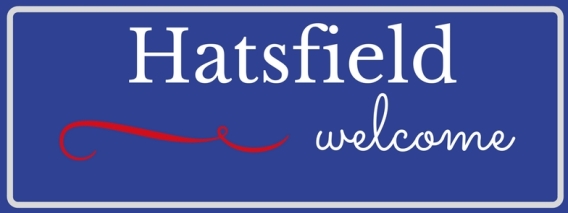 Hatsfield welcome sign Ellas Schreibwelt